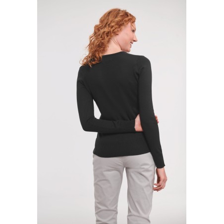 Jersey cuello de pico mujer
