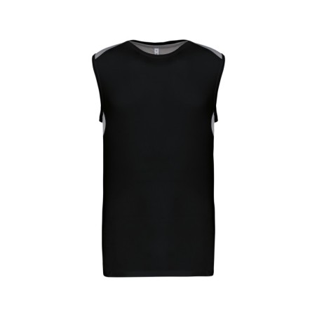 Camiseta de tirantes deportiva bicolor