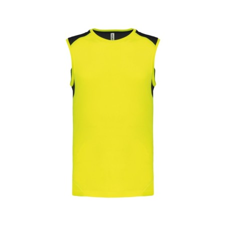 Camiseta de tirantes deportiva bicolor