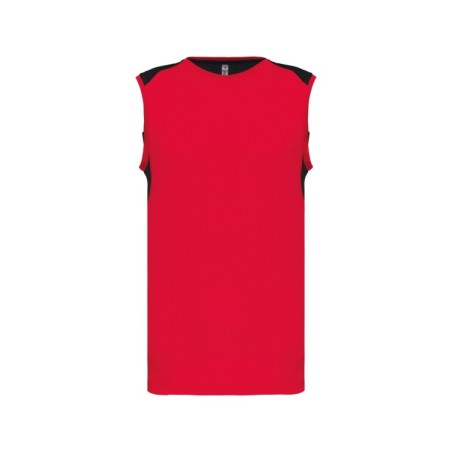 Camiseta de tirantes deportiva bicolor