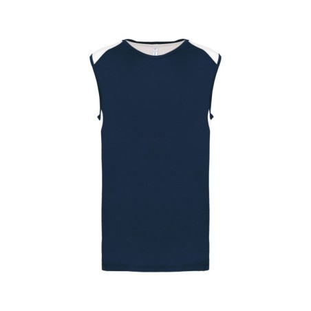 Camiseta de tirantes deportiva bicolor