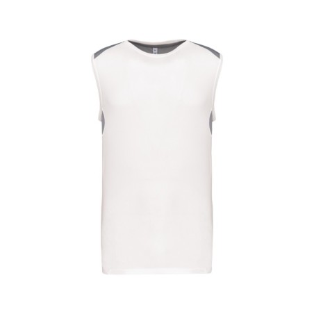 Camiseta de tirantes deportiva bicolor