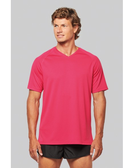Camiseta de deporte cuello de pico hombre