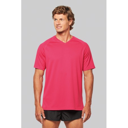 Camiseta de deporte cuello de pico hombre
