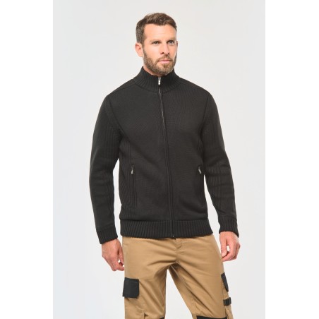 Fleece lined cardigan