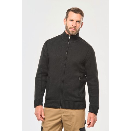 Fleece lined cardigan