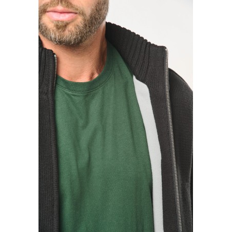 Fleece lined cardigan