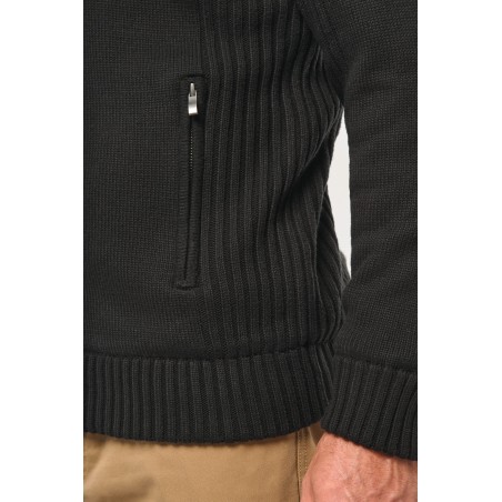 Fleece lined cardigan