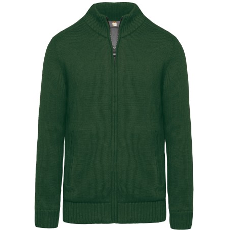 Fleece lined cardigan