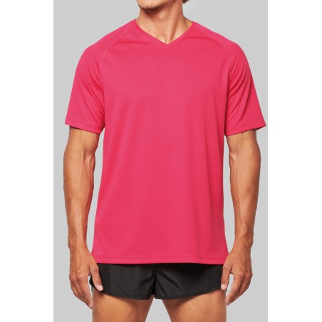 Camiseta de deporte cuello de pico hombre