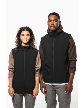 Unisex eco-friendly 2-layer softshell bodywarmer 2