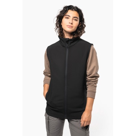 Unisex eco-friendly 2-layer softshell bodywarmer
