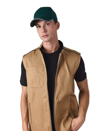 Gorra de 5 paneles de poliéster