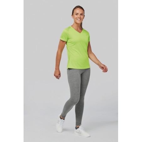 Camiseta de deporte cuello de pico mujer