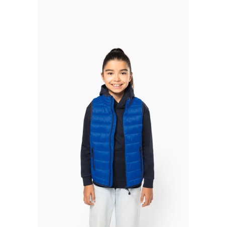 Kid\\\'s lightweight sleeveless padded jacket