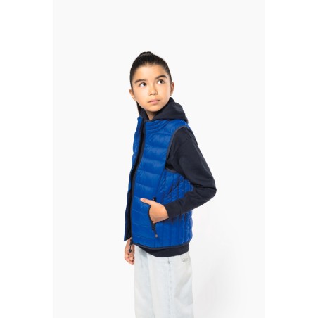 Kid\\\'s lightweight sleeveless padded jacket