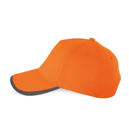 Gorra de 5 paneles de poliéster