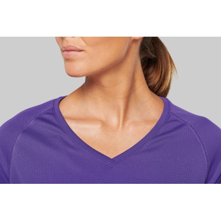 Camiseta de deporte cuello de pico mujer