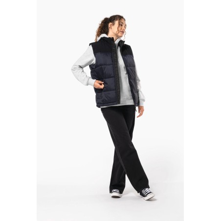 Chaleco acolchado bicolor unisex