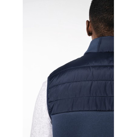 Chaleco bimaterial hombre