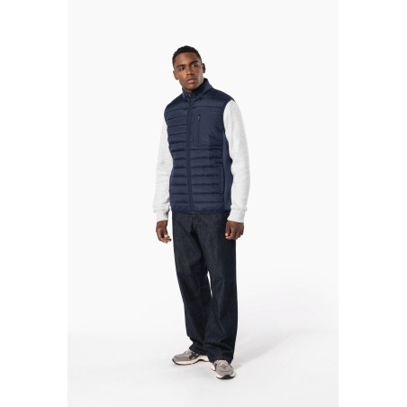 Chaleco bimaterial hombre