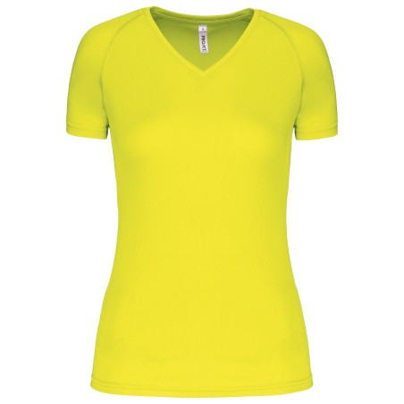 Camiseta de deporte cuello de pico mujer