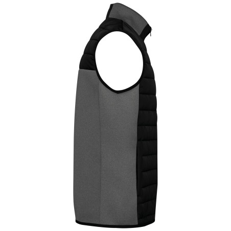 Chaleco bimaterial hombre