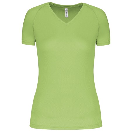 Camiseta de deporte cuello de pico mujer
