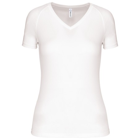 Camiseta de deporte cuello de pico mujer