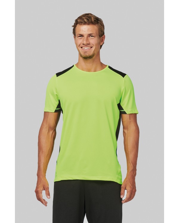 Camiseta deportiva bicolor unisex