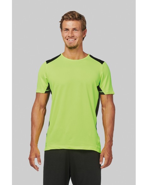 Camiseta deportiva bicolor unisex