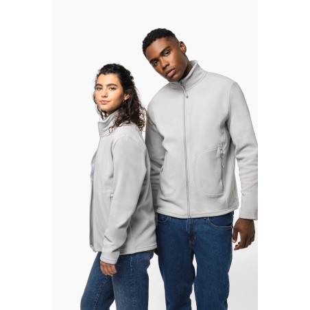 Unisex eco-friendly micro-polarfleece jacket