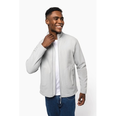 Unisex eco-friendly micro-polarfleece jacket
