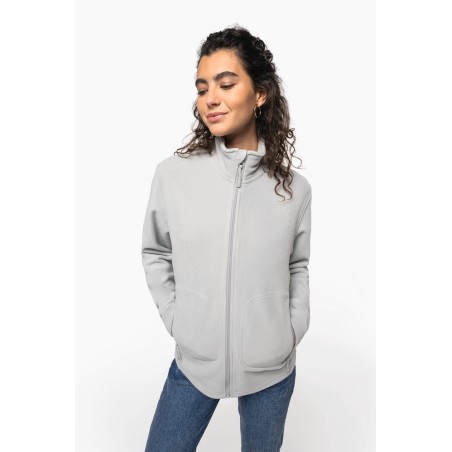 Unisex eco-friendly micro-polarfleece jacket