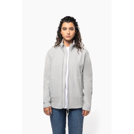 Unisex eco-friendly micro-polarfleece jacket