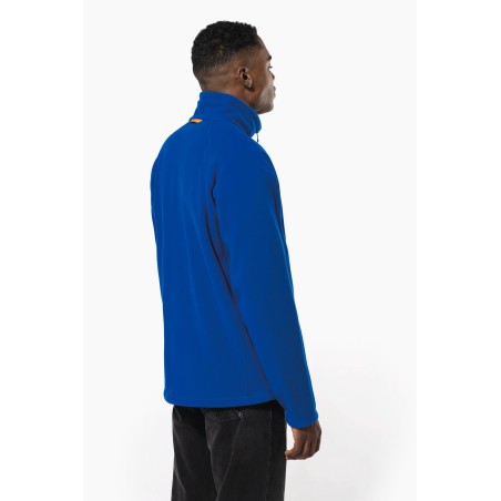 Men\\\'s microfleece zip jacket with raglan sleeves