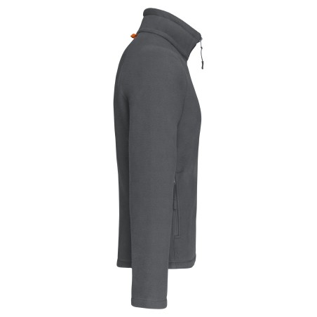 Men\\\'s microfleece zip jacket with raglan sleeves