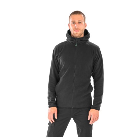 Chaqueta capucha micropolar - Material reciclado