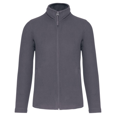 Full zip microfleece jacket man