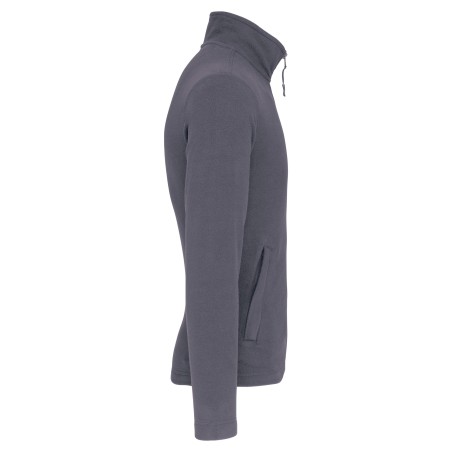 Full zip microfleece jacket man