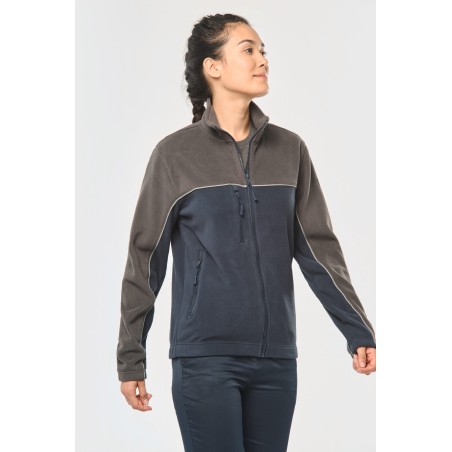 Unisex eco-friendly two-tone polarfleece jacket