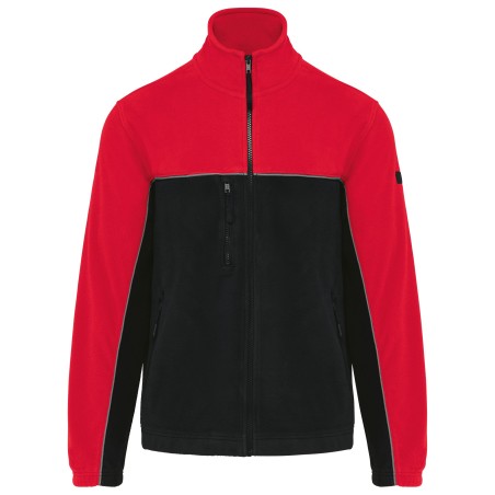 Unisex eco-friendly two-tone polarfleece jacket