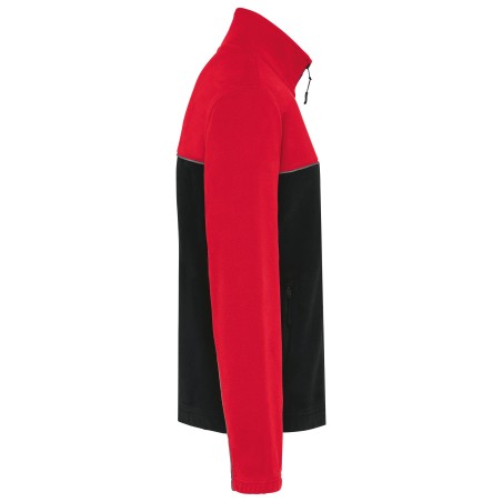 Unisex eco-friendly two-tone polarfleece jacket