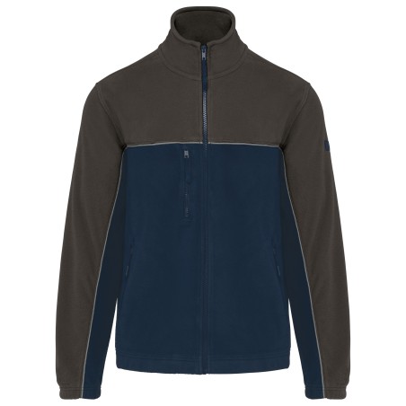 Unisex eco-friendly two-tone polarfleece jacket