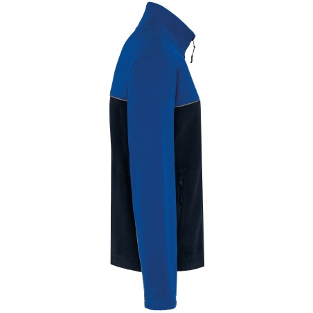 Unisex eco-friendly two-tone polarfleece jacket