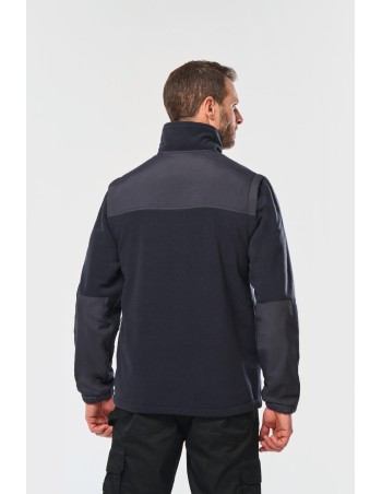 Fleece jacket with removable sleeves man 2