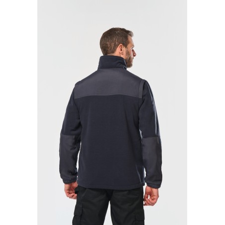 Fleece jacket with removable sleeves man