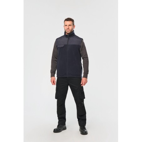 Fleece jacket with removable sleeves man