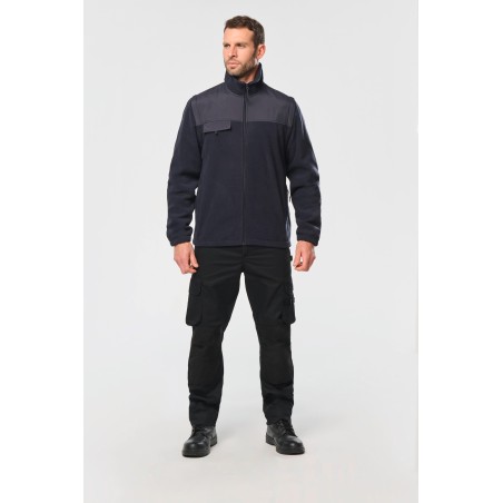Fleece jacket with removable sleeves man