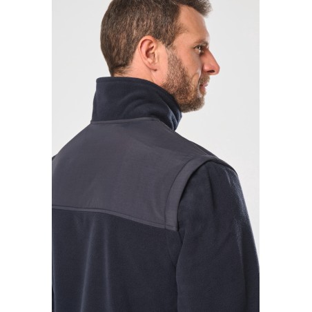 Fleece jacket with removable sleeves man